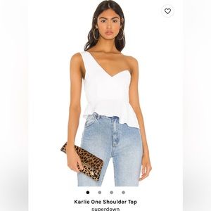 Superdown white top